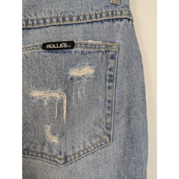 Rolla's Distressed Original Cropped Straight Leg Jean - Picture 7 of 9